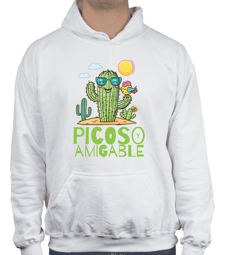 Sudadera Con Capucha Cactus Picoso Y Amigable