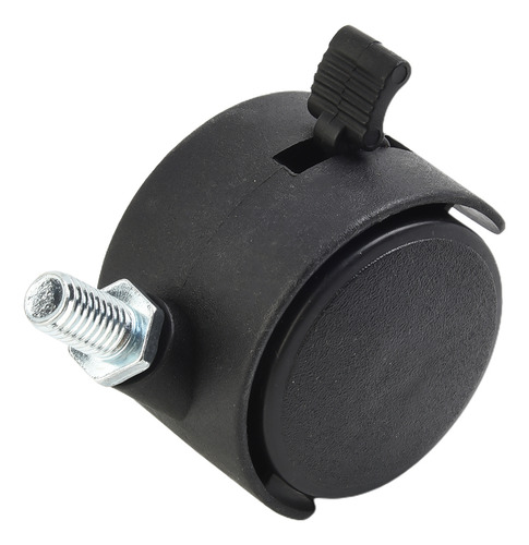 Ruedas Giratorias Con Rodamiento Negro Computer Soft Wheel