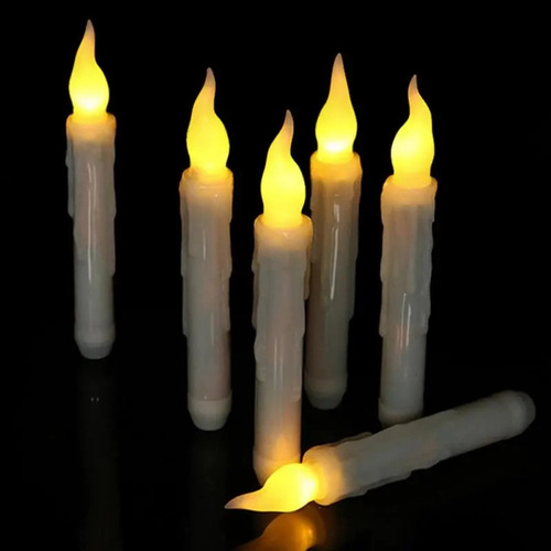 6 Piezas De Velas De Llama Led For Decoración De Fiestas .