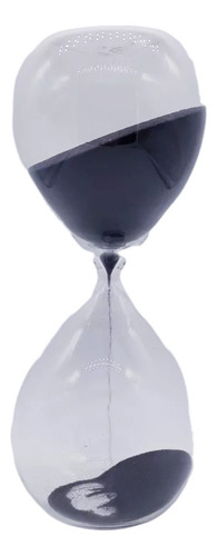Ampulheta Sem Moldura Areia Preta 30 Min Decoração Retro