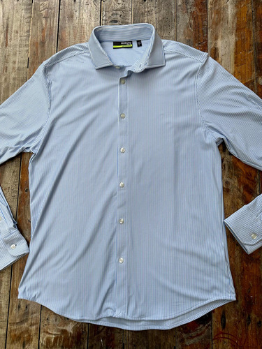 Murano Camisa Lineas Azul Celeste L