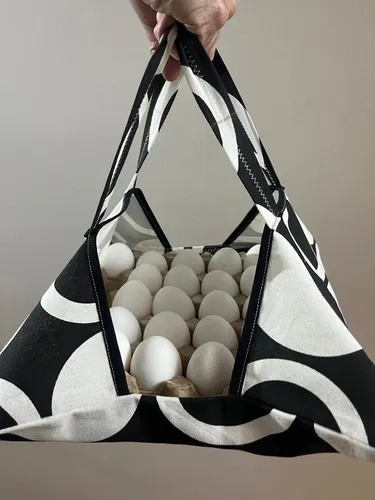 Bolsa Porta Maple Huevos Tela Resistente Bianca Sheli 3105