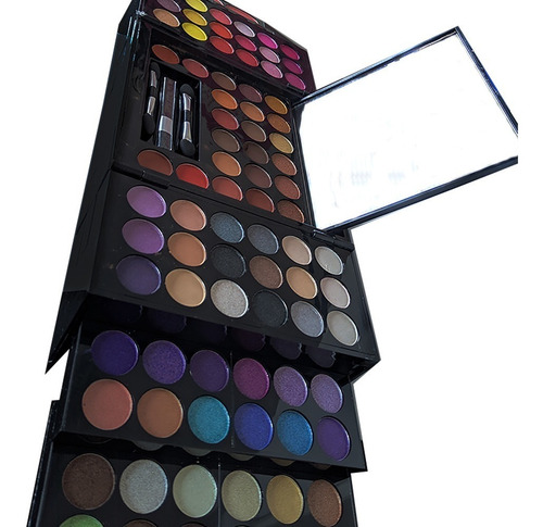 Imagen 4 de 10 de Kit Paleta De Maquillaje Jes 178 Makeover Uso Profesional