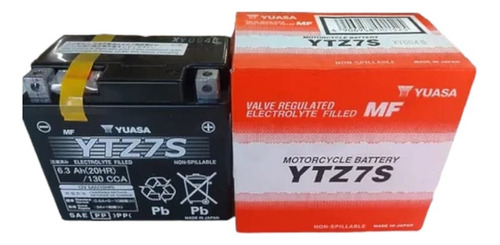 Bateria Yuasa Ytz7s Japon Crf450 Wr450 Cbr1000r Xre 300 Rpm