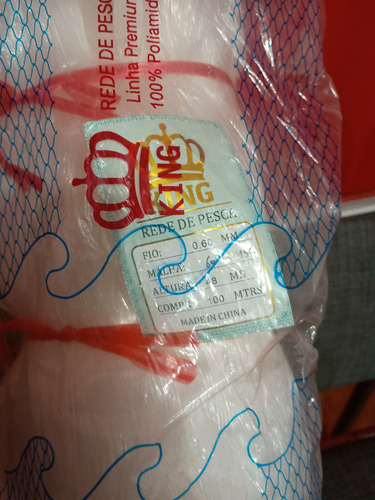 Paño Red De Pesca Malla Hilo 0,60 Malla 6 Cm Alto 5,76 100 M Blanco