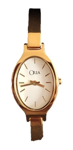 Reloj Analógico Oria Golden White Para Mujer