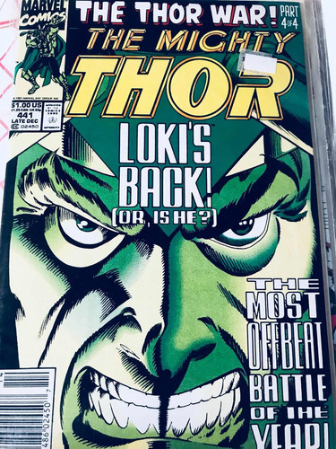 Comic The Mighty Thor #441. Ene 1992. Newsstand Dimsa.