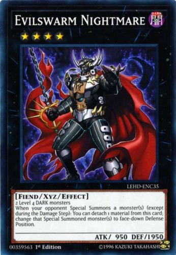 Tarjeta Yugioh! Evilswarm Nightmare Lehd-enc35 Common