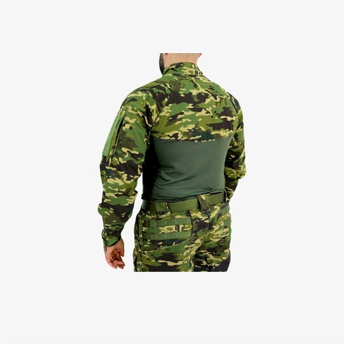 Camisa Gandola Combat Tática Camuflada Multicam Tropic Dacs