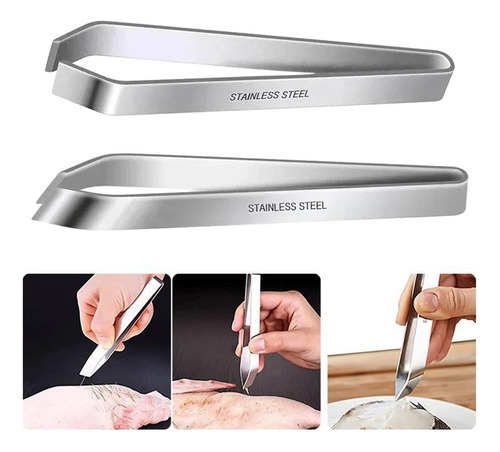 Pinzas Para Espinas De Pescado De 2 Piezas, Herramienta ,