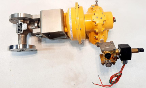 Flowserve 1 300# Cf8m Control Valve W/ Kinetrol Actua Ttv