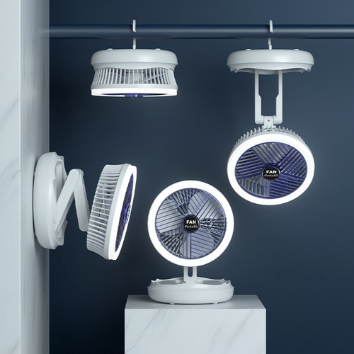 Ventilador Eléctrico Portátil: Multifunción, Carga 4, Tipo C