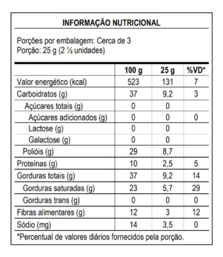 Chocolate Zero Açúcares 70g Sabores Variados Kit Com 3