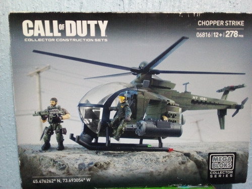 Call Of Duty Mega Bloks- Choper Strike- Set De Helicóptero 