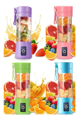 12 Mini Licuadora Para Jugos Portatil Recargable Usb Mayoreo