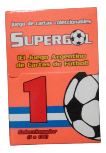 Caja Nro. 1 Con 40 Trading Cards De Fútbol Supergol Año 2012
