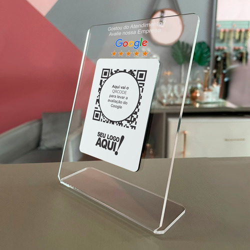 Imagem 4 de 4 de Placa Quadro Acrílico Avaliação Google Personalizada 3mm