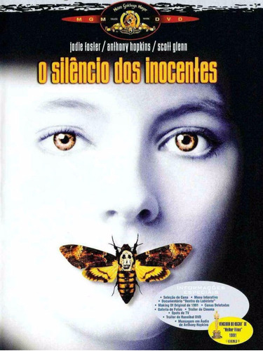 Dvd O Silêncio Dos Inocentes - Anthony Hopkins, Jodie Foster