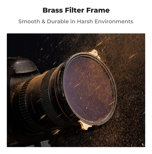Filtro Nd 2-32 + Cpl Nano X Pro Brass Frame 82mm K&f Concept