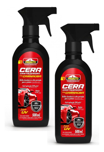 Cera Cristalizadora Super Brilho C/carnauba Proauto - 2 Unid