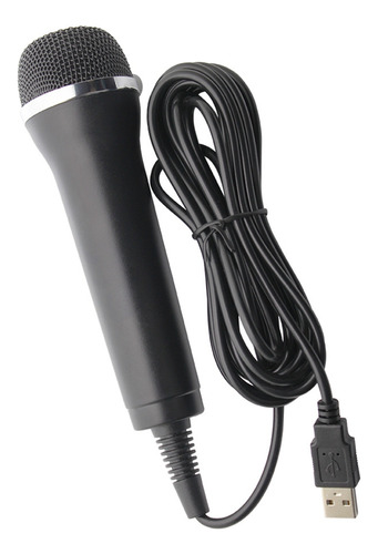 Micrófono Universal Con Cable Usb Para Karaoke Switch Wii