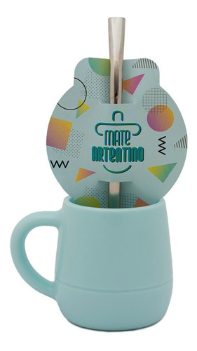 Imagen 5 de 10 de Set Matero 12 Mate Asa Pastel Bombilla Acero Vaciado Fácil