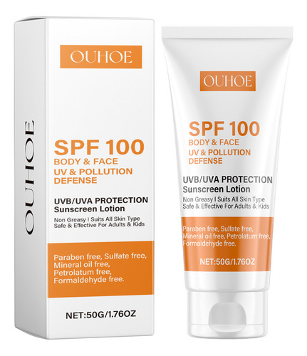 La Loción De Protección Facial Ouhoe Aísla Los Rayos Uv Y An