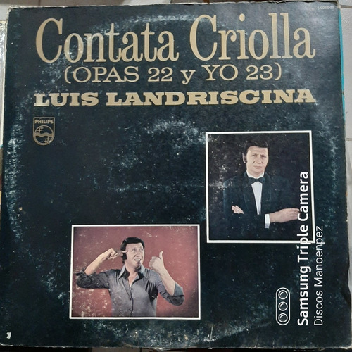 Vinilo Luis Landriscina Contata Criolla Opas 22 Y Yo 23 F4