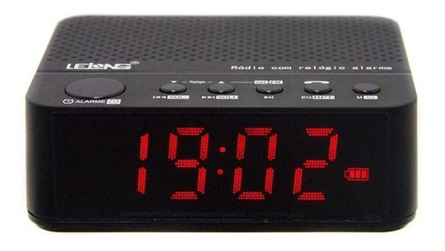 Radio Relógio Despertador Alarme Bluetooth Chamadas Lelong 