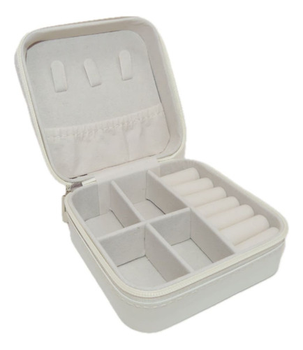 Estuche Organizador Joyas Cuadrado 10cm Joyero Aros