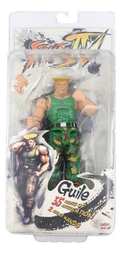 Figura De Acción Guile Street Fighter Neca 18cm