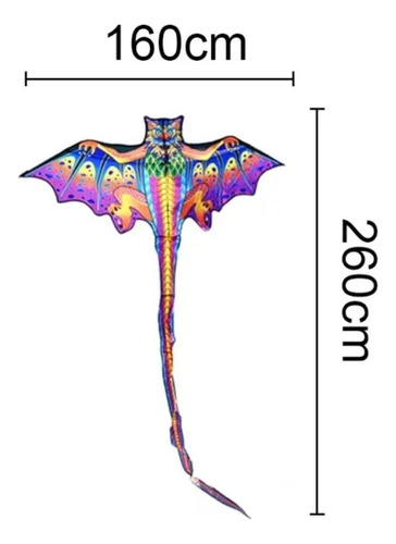 Nuevo Pterodáctilo Cometa 160 Cm Rojo/verde Cometa Dragón De