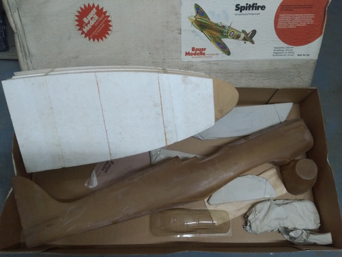 Avion Aeromodelismo Spitfire 2 Guerra Mundial Rc Entrenador