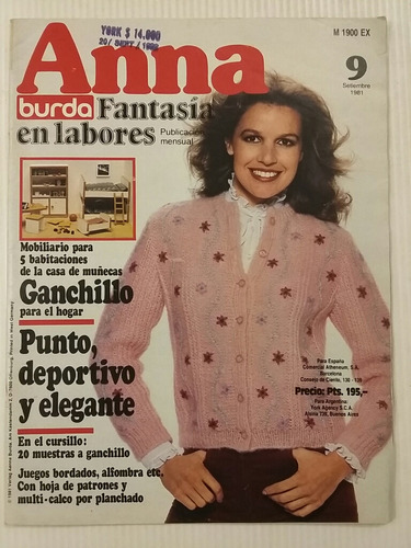 Anna. Burda. No. 9. Septiembre De 1981.