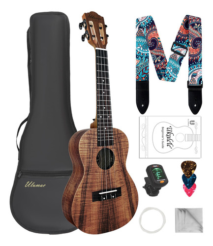 Ulumac Koa P004 - Ukelele Profesional De Madera De Acacia De