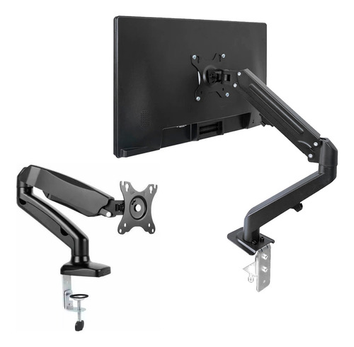 Soporte Ergonomico A Gas Para Monitor De Escritorio 17 A 32°