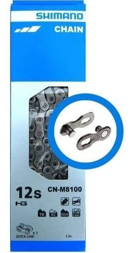 Corrente Shimano Xt 12v Cn-m8100 126 Elos + Quick Link