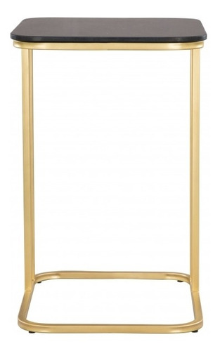 Mesa Lateral Alma Oro/negro Këssa Muebles