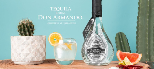 Tequila Reserva Don Armando Añejo Cristalino 750 Ml