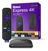 Comprar Roku Express 4K Streaming TV UHD HDR con Control Remoto 3940 1GB de memoria RAM Negro