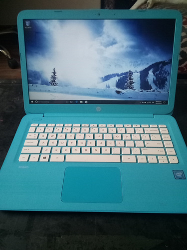 Hp Laptop 14 Intel Celeron 4gb Ram 32gb Ssd Windows 10 Azul Azul (Usado)
