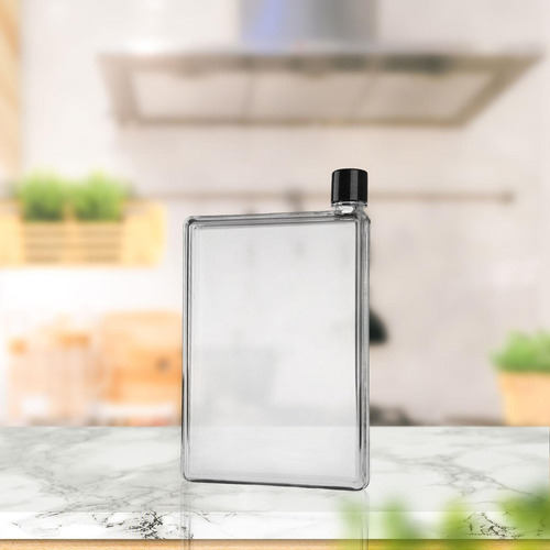 Botella De Agua Plana A5 Resistente A Las Fugas Slim 350ml