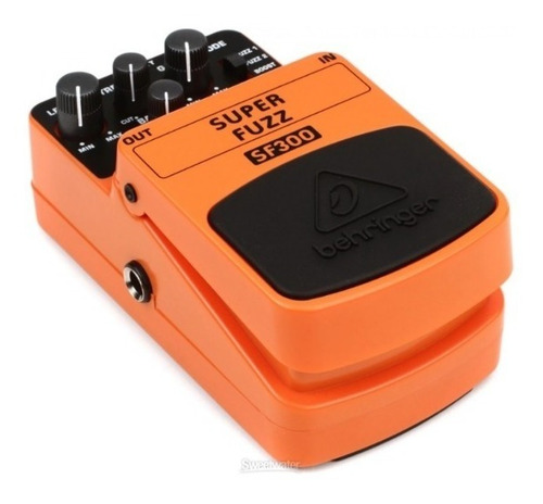 Pedal de efeito Behringer Super Fuzz SF300 laranja