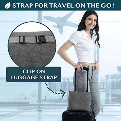 Travel Blanket Pillow, Soft Airplane Blanket 2in1 Combo...