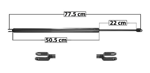 1-amortiguador 5a Puerta Izq O Der Spart Nissan Urvan 02-13