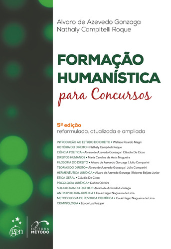 Formação Humanística para Concursos, de Gonzaga, Alvaro de Azevedo. Editora Forense Ltda., capa mole em português, 2019