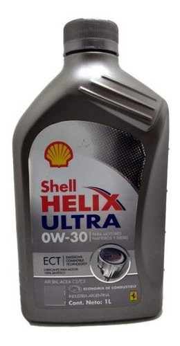 Aceite De Motor Shell 0w-30 Av-l 100% Sintético 1 Ltr.