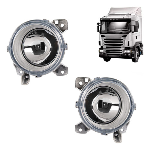 Farol Milha Scania Serie 5 6 P G R 14 15 16 Interno