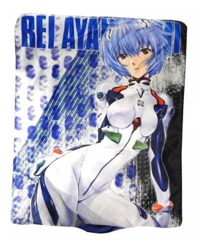 Funda De Almohada Evangelion Rei Ayanami Excelente Calidad