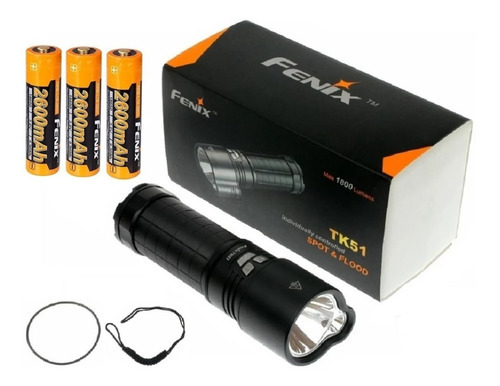 Linterna Fenix Led Profesional 1800 Lumens 425 Mts Color de la linterna Negro Color de la luz Blanco